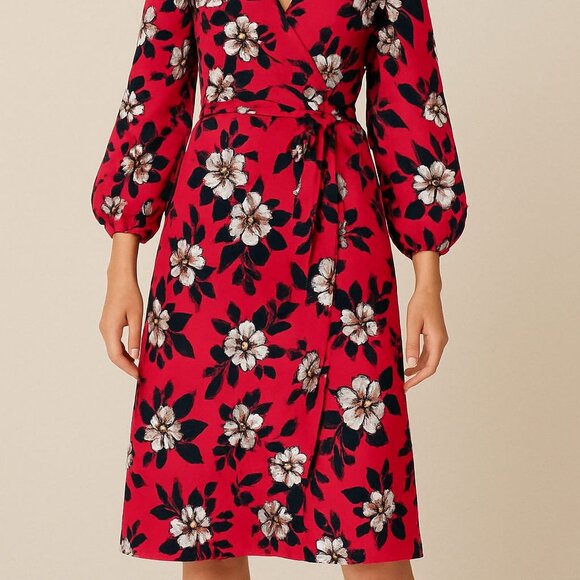 Eliza J Floral Wrap Dress – Bold Elegance in Bloom - Picture 2 of 2